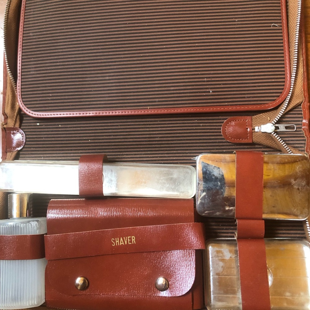 Vintage 1950's or earlier Gentleman's Travel Grooming Kit  from Western Germany